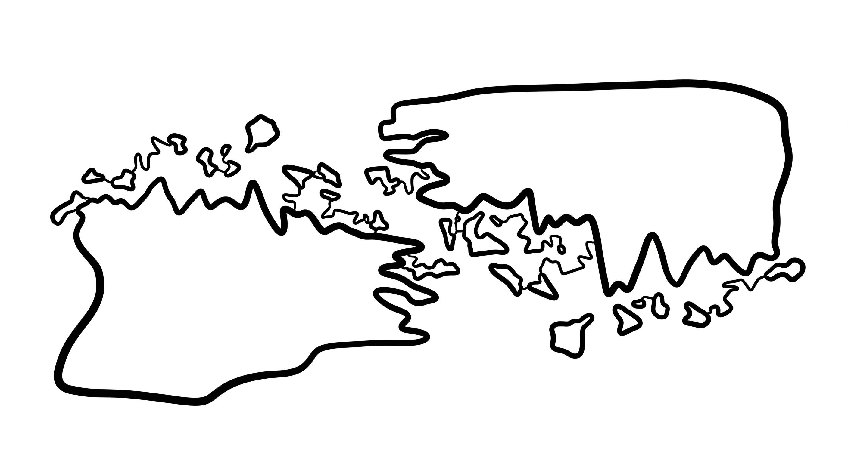 象徵板塊漂移的抽象圖