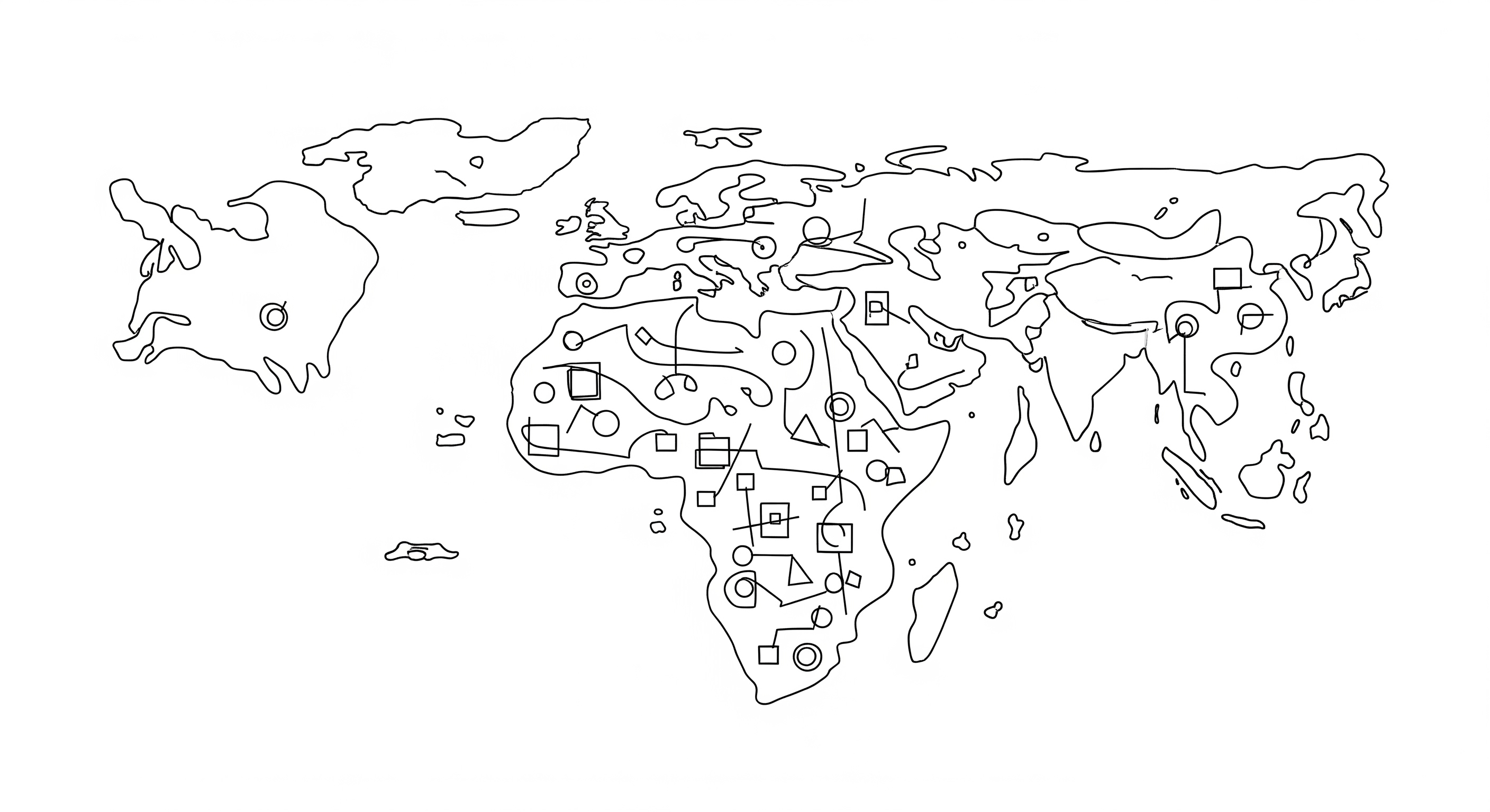 象徵新大陸的地圖
